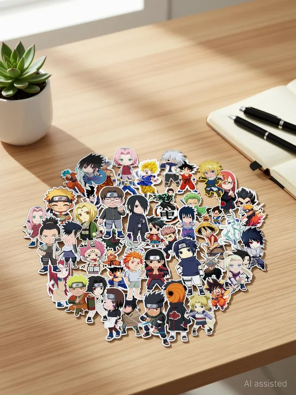 SAMANTA_WALA_1.5_inch_Anime50_Self_Adhesive_Sticker_(Pack_of_50)