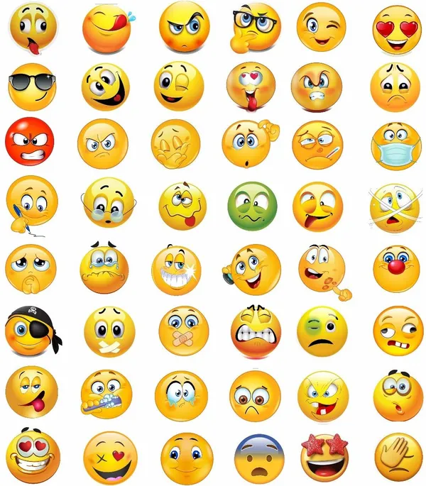 SAMANTA_WALA_1.5_inch_Smile_Sticker_for_Phone,_laptop,_notebook,_bottle,_etc._pack_of_48_Self_Adhesive_Sticker_(Pack_of_48)