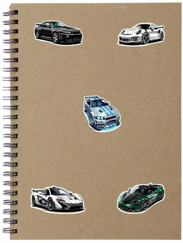 SAMANTA_WALA_1.5_inch_Mix_Car_Sticker_For_Phone,_Laptop,_Notebook,_Bottle,_etc._|_Pack_of_50_Self_Adhesive_Sticker_(Pack_of_50)