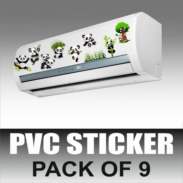 SAMANTA_WALA_3.5_inch_Panda_sticker_for_Wall,_Ac,_Frige,_Cooler,etc._|_pack_of_9_Self_Adhesive_Sticker_(Pack_of_9)