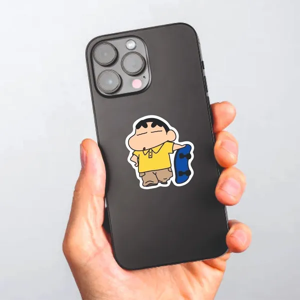 SAMANTA_WALA_1.5_inch_Shinchain_Sticker_For_phone,_laptop,_notebook,_guiter,_etc._|_pack_of_50_Self_Adhesive_Sticker_(Pack_of_50)