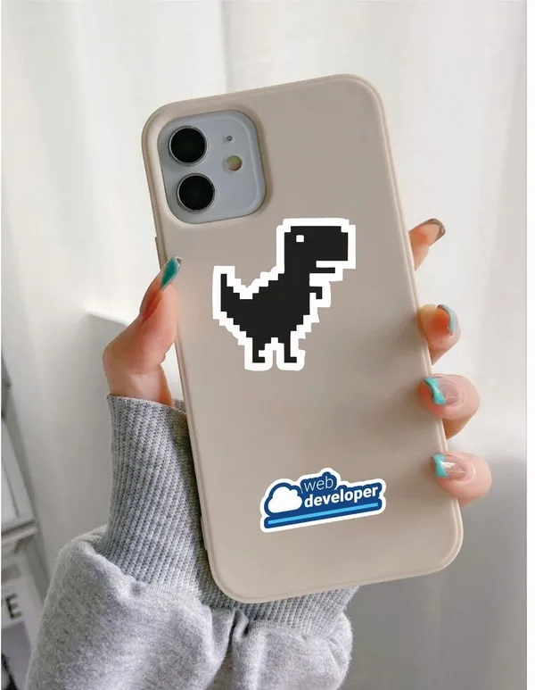 SAMANTA_WALA_1.5_inch_Tech_Sticker_For_Phone,_Laptop,_Bottle,_Notebook,_etc._|_Pack_of_50_Self_Adhesive_Sticker_(Pack_of_50)