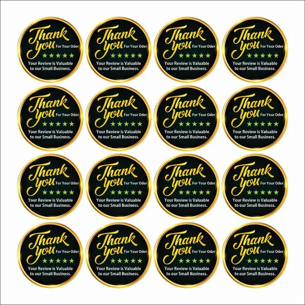 SAMANTA_WALA_1.5_inch_Thankyou_review_Sticker_for_Multi_surfaceProducts_Self_Adhesive_Sticker_(Pack_of_100)