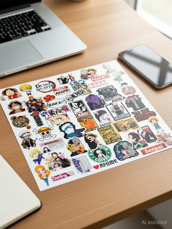 SAMANTA_WALA_1.5_inch_Cool_Sticker_Pack_Of_50,_For_Laptop,_Phone,_Notebook,_bags,etc._Self_Adhesive_Sticker_(Pack_of_50)