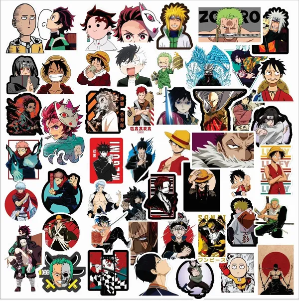 SAMANTA_WALA_1.5_inch_Multi_Anime_Sticker_For_Phone,_Laptop,_Notebook,_etc._Pack_of_50_Self_Adhesive_Sticker_(Pack_of_50)