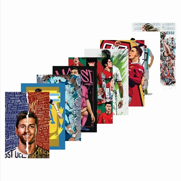 SAMANTA_WALA_4_inch_footballer_poster_for_wall,_door,_etc_Self_Adhesive_Sticker_(Pack_of_9)