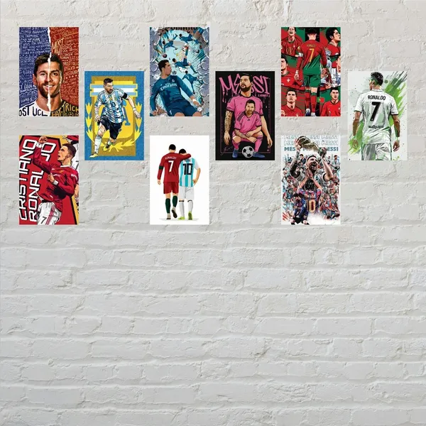 SAMANTA_WALA_4_inch_footballer_poster_for_wall,_door,_etc_Self_Adhesive_Sticker_(Pack_of_9)