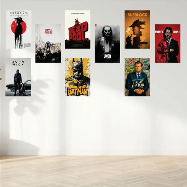 SAMANTA_WALA_6_inch_Unique_Characters_poster_For_Wall,_Door,_etc._Pack_Of_09_Self_Adhesive_Sticker_(Pack_of_9)