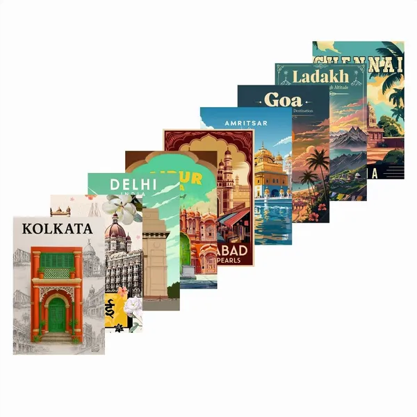 SAMANTA_WALA_6_inch_Decorative_State_Poster_For_Wall,_Door,_Etc._Pack_of_09_Self_Adhesive_Sticker_(Pack_of_9)