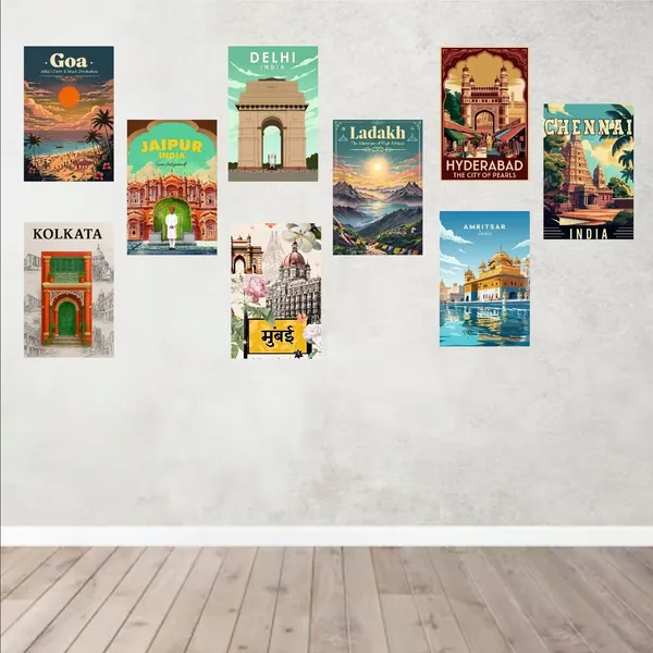 SAMANTA_WALA_6_inch_Decorative_State_Poster_For_Wall,_Door,_Etc._Pack_of_09_Self_Adhesive_Sticker_(Pack_of_9)
