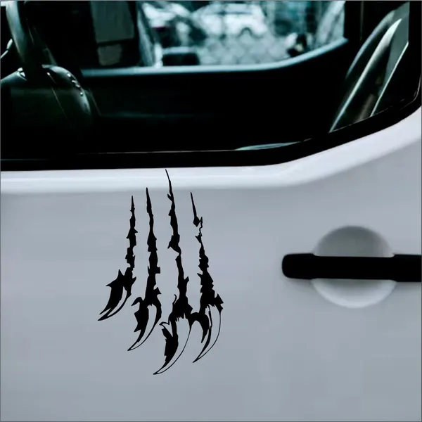 SAMANTA_WALA_15_cm_Scratching_Sticker_for_Car_in_Black_Color_Self_Adhesive_Sticker_(Pack_of_1)