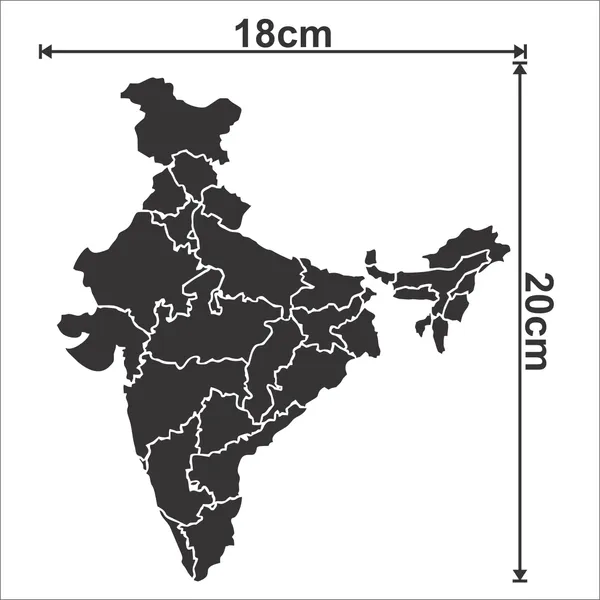 SAMANTA_WALA_20_cm_Indian_Map_sticker_for_car,_wall,_door,_etc._Self_Adhesive_Sticker_(Pack_of_1)