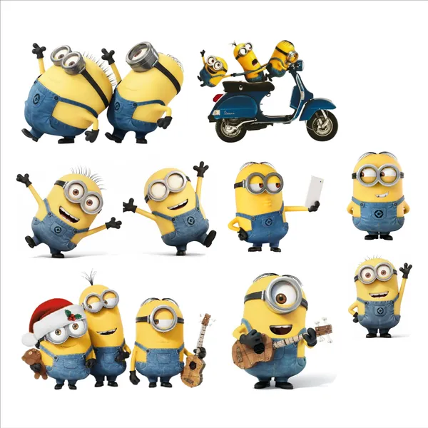 SAMANTA_WALA_5_inch_NEW_MINNION_SWITCHBOARD_STICKER_PACK_OF_09_Self_Adhesive_Sticker_(Pack_of_9)