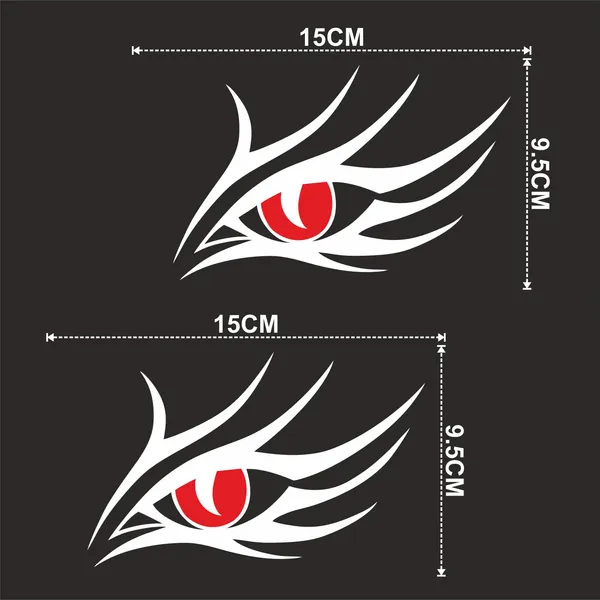 SAMANTA_WALA_15_cm_EYE_WHITE_STICKER_FOR_CAR_PACK_OF_02_Self_Adhesive_Sticker_(Pack_of_1)