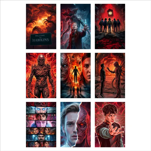 SAMANTA_WALA_6_inch_STRANGER_THINGS_POSTER_FOR_WALL,_DOOR,_TABLE,_ETC_PACK_OF_09_Self_Adhesive_Sticker_(Pack_of_9)