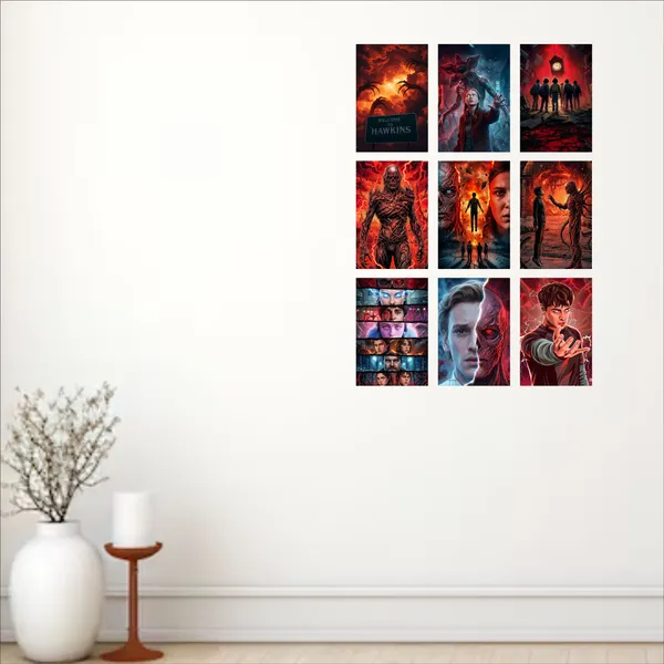 SAMANTA_WALA_6_inch_STRANGER_THINGS_POSTER_FOR_WALL,_DOOR,_TABLE,_ETC_PACK_OF_09_Self_Adhesive_Sticker_(Pack_of_9)