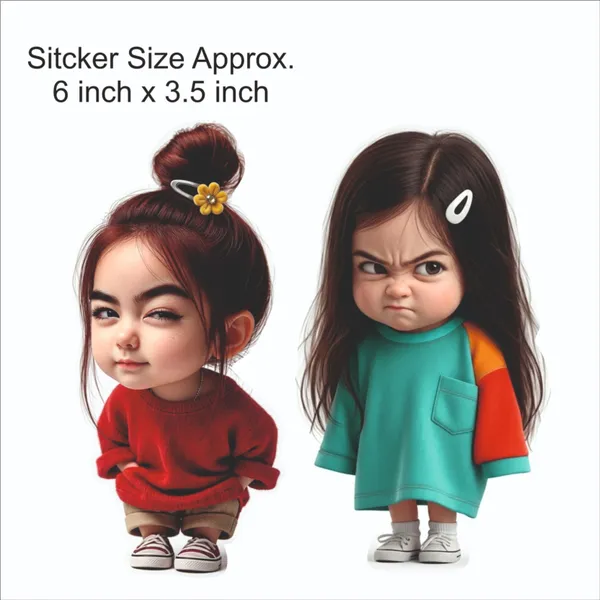 SAMANTA_WALA_1.5_inch_Girl_STICKER_For_Phone,_Laptop,_Guiter,_Notebook,_etc._Self_Adhesive_Sticker_(Pack_of_1)