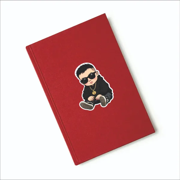 SAMANTAPRINTER_3_inch_Cute_Girl_Sticker_For_wall,_door,_table,_notebook,_laptop,_etc._Pack_of_20_Self_Adhesive_Sticker_(Pack_of_2)