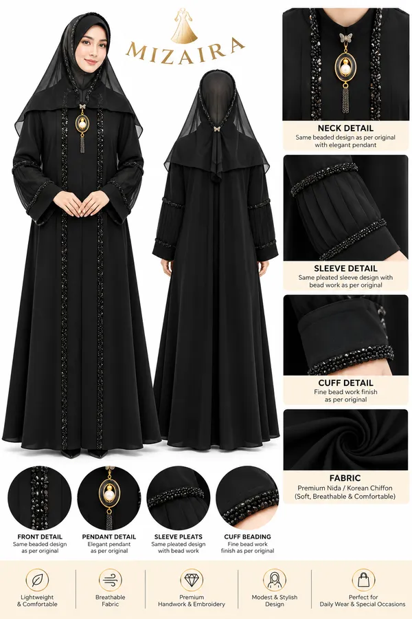 Black_Nida_Beaded_Abaya_Set_For_Women