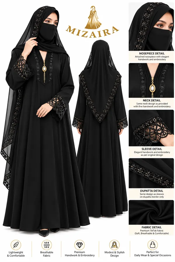 Black_Tik_Tok_Hand_Work_Embroidered_Abaya_For_Women