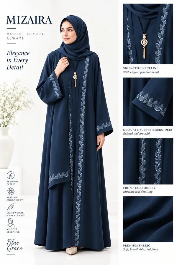 Navy_Nida_Relaxed_Silver_Embroidered_Abaya_For_Women