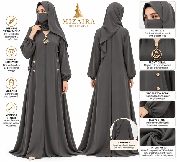 Grey_Nida_Loose_Abaya_And_Niqab_Set_For_Women
