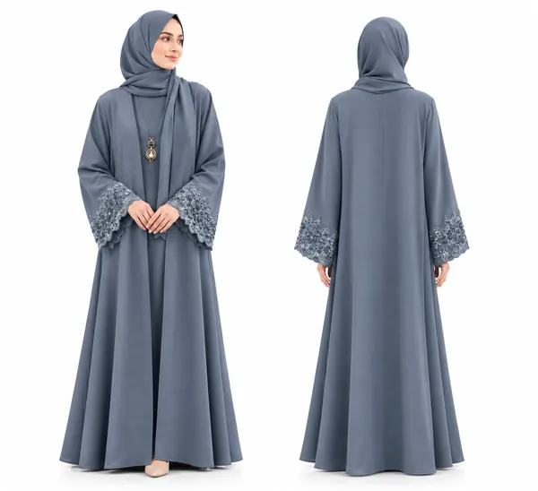 Slate_Blue_Soft_Fabric_Flowing_Abaya_for_Women