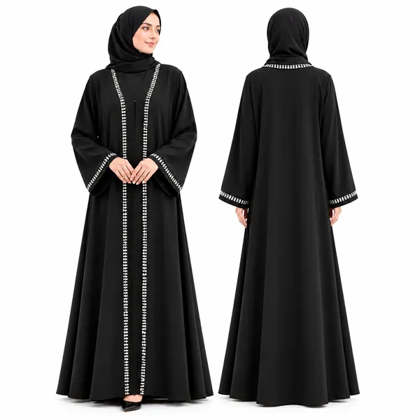 Black_Nida_Flowing_Beaded_Embellished_Abaya_For_Women