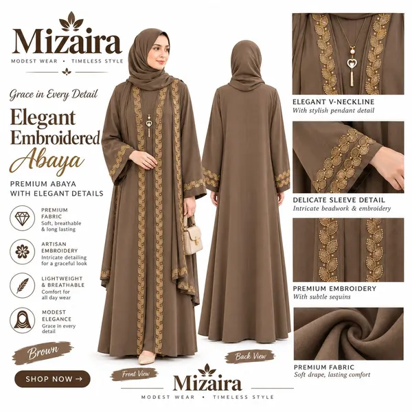 Brown_Nida_Relaxed_Golden_Embroidered_Abaya_For_Women