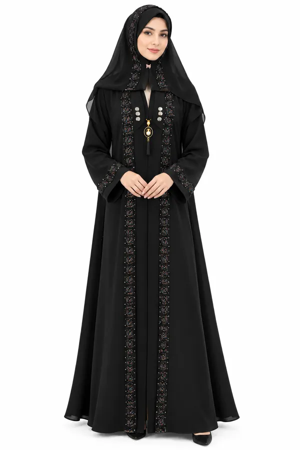 Black_Nida_Flowing_Embroidered_Abaya_For_Women