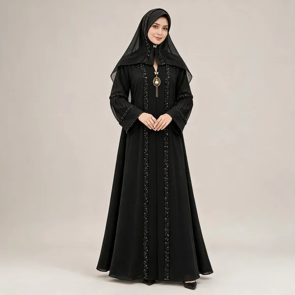 Black_Nida_Beaded_Abaya_Set_For_Women