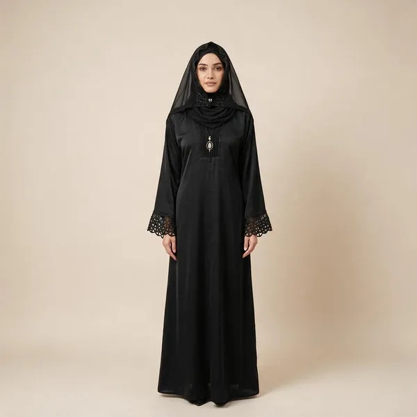 Black_Tik_Tok_Hand_Work_Embroidered_Abaya_For_Women