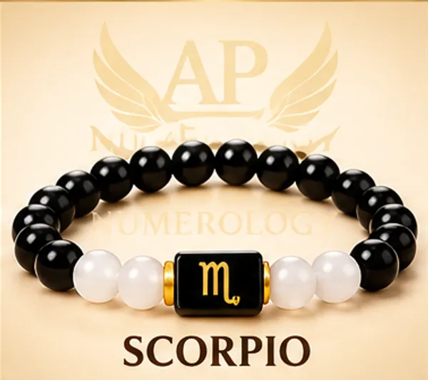 Black_Beaded_Scorpio_Zodiac_Bracelet_For_Unisex