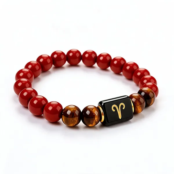 Red_Brown_Red_Jasper_Tiger_Eye_Aries_Zodiac_Bracelet_For_Unisex
