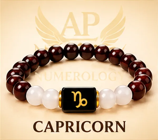 Black_Brown_Beaded_Capricorn_Zodiac_Bracelet_For_Unisex