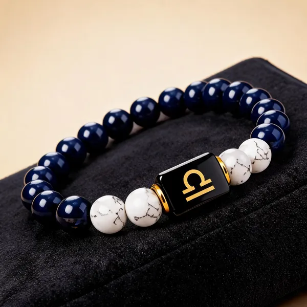 Blue_Beaded_Libra_Zodiac_Bracelet_For_Unisex