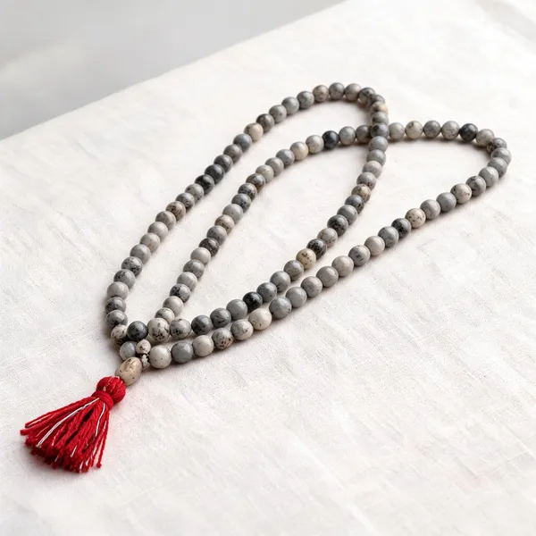 Grey_Natural_Vaijanti_Mala_108_Beads
