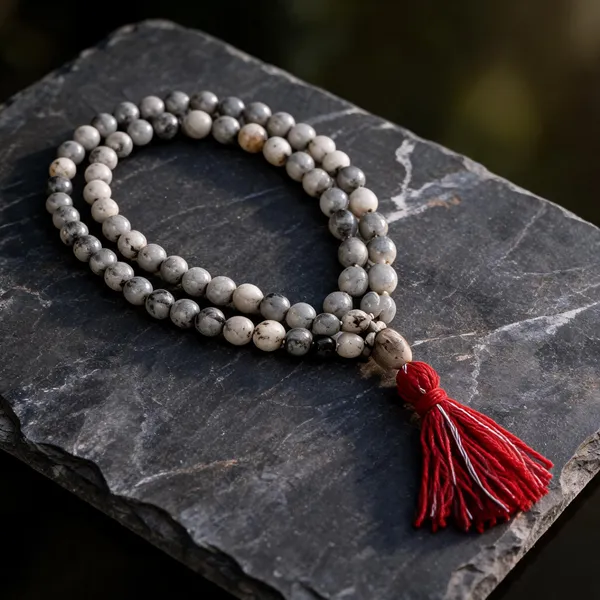 Grey_Natural_Vaijanti_Mala_108_Beads