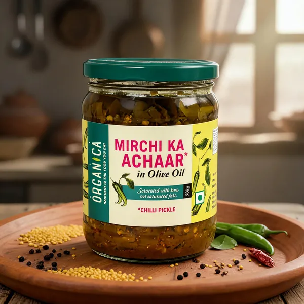 Organica_Mirchi_Ka_Achaar_In_Olive_Oil_500G