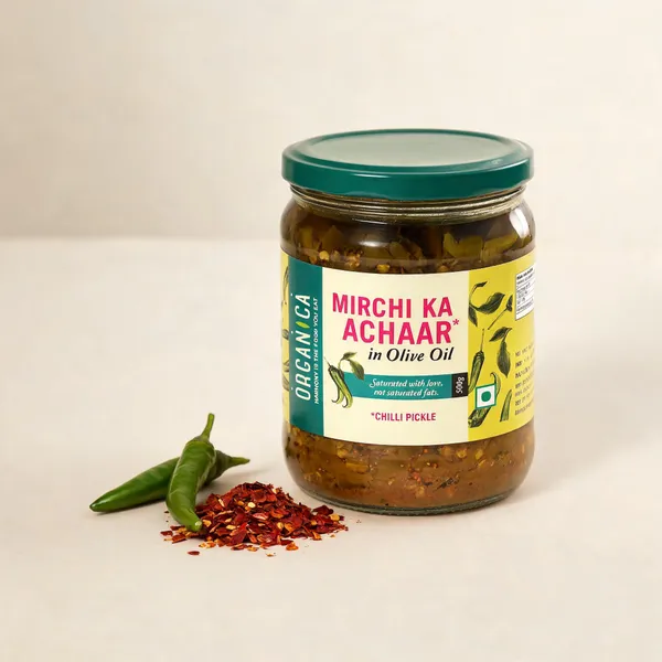 Organica_Mirchi_Ka_Achaar_In_Olive_Oil_500G