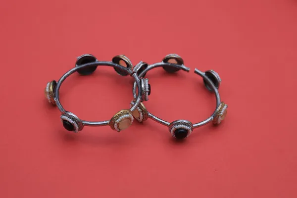 Rivsam_Noire_Antique_Stone_Cuff_Bracelet_Set