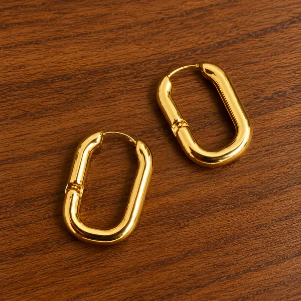 Rivsam_Golden_Link_Hoop_Earrings