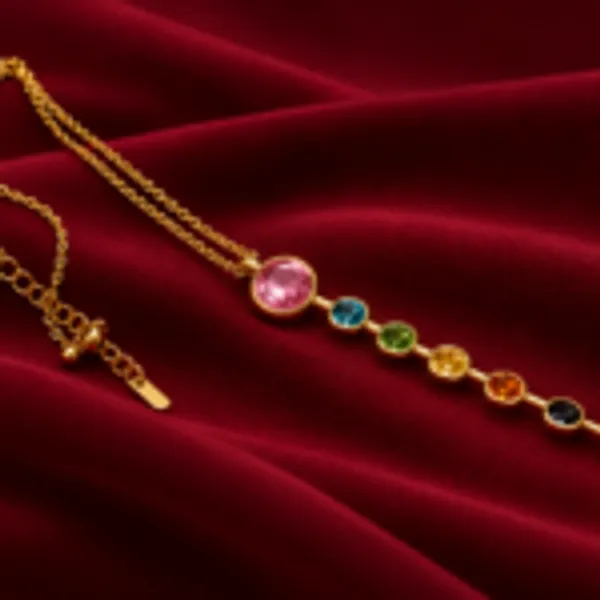 Rivsam_Rainbow_Gemstone_Gold_Necklace