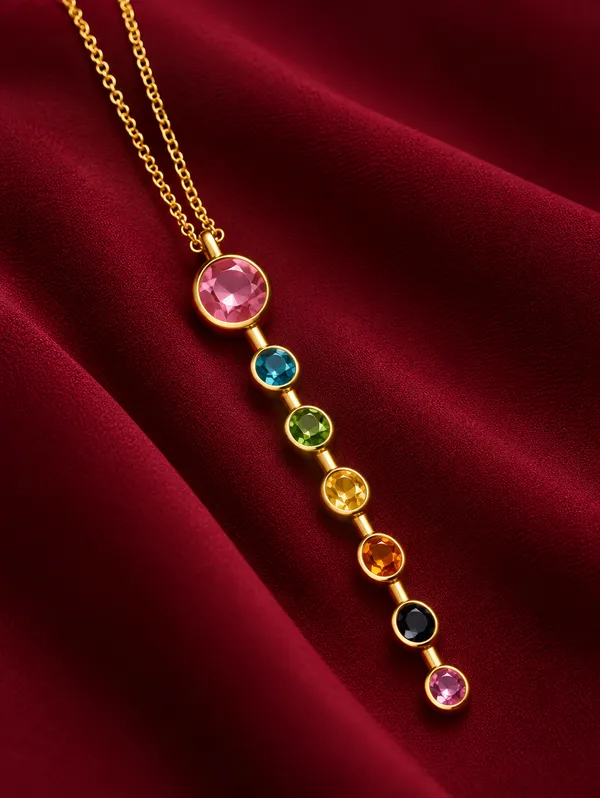 Rivsam_Rainbow_Gemstone_Gold_Necklace