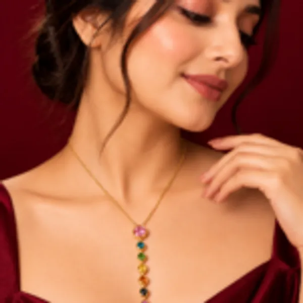 Rivsam_Rainbow_Gemstone_Gold_Necklace