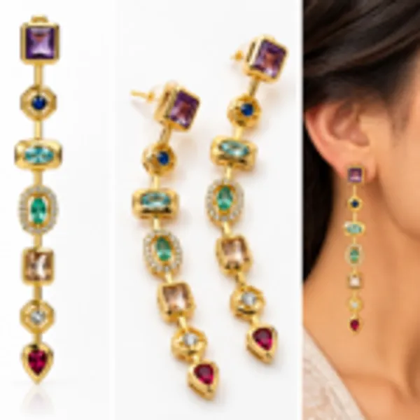 Rivsam_Aurelia_Gemstone_Cascade_Earrings