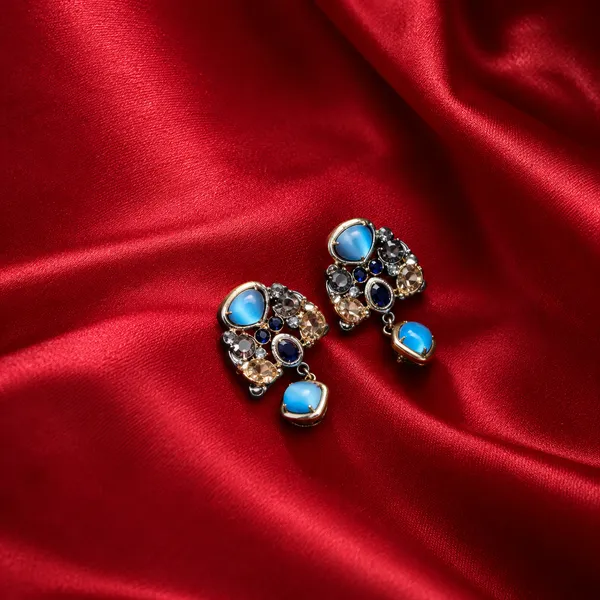 Rivsam_Azura_Heritage_Blue_Statement_Earrings