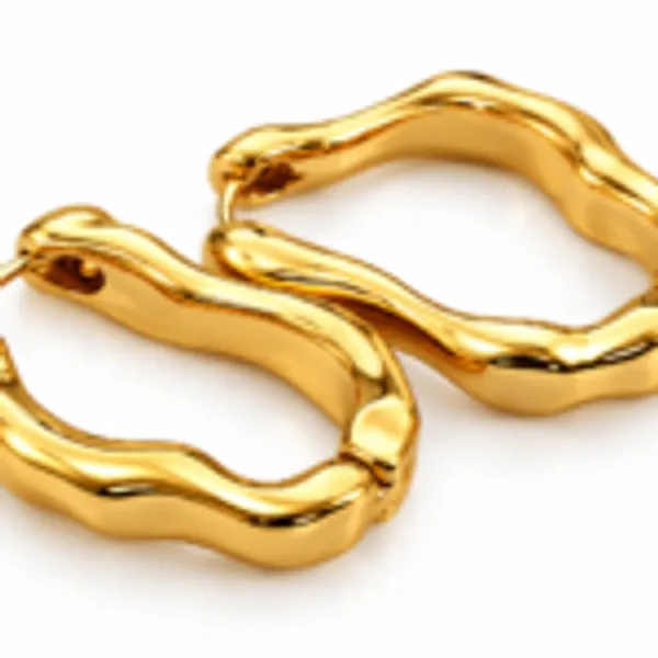 Rivsam_Wavy_Gold_Statement_Hoop_Earrings