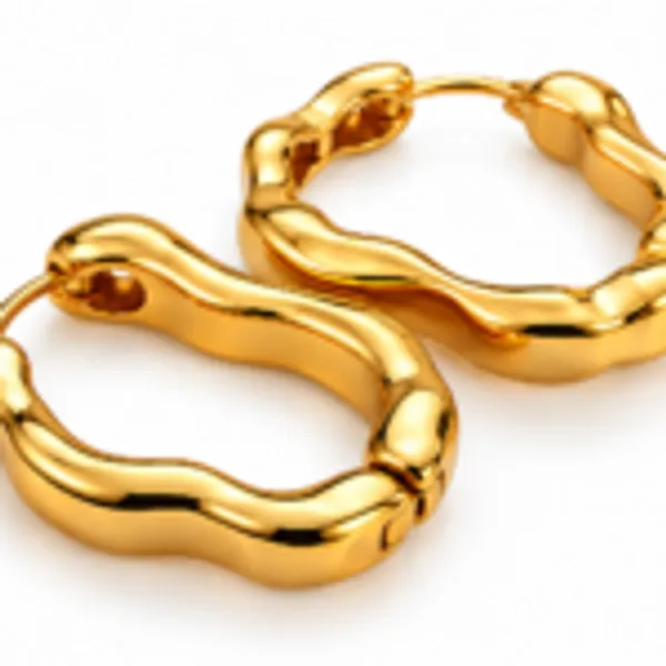 Rivsam_Wavy_Gold_Statement_Hoop_Earrings