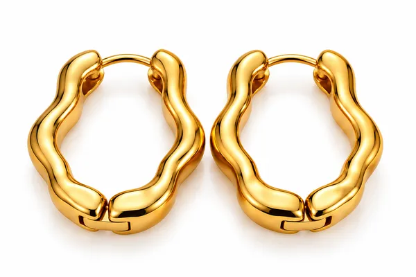 Rivsam_Wavy_Gold_Statement_Hoop_Earrings